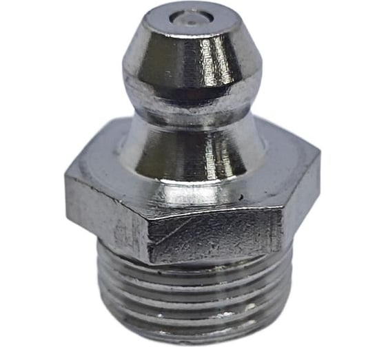 Пресс-масленка прямая нерж. H1 R1/8"BSPT, комплект 10 шт.,нержавеющая сталь AISI304, Европейский стандарт DIN71412, MasloSmenka 010704-10
