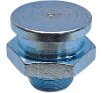 Пресс-масленка плоская оц. М22 22 мм. G1/4''BSPP, комплект 10 шт., оцинкованная сталь, Европейский стандарт DIN71412, MasloSmenka 010602-10