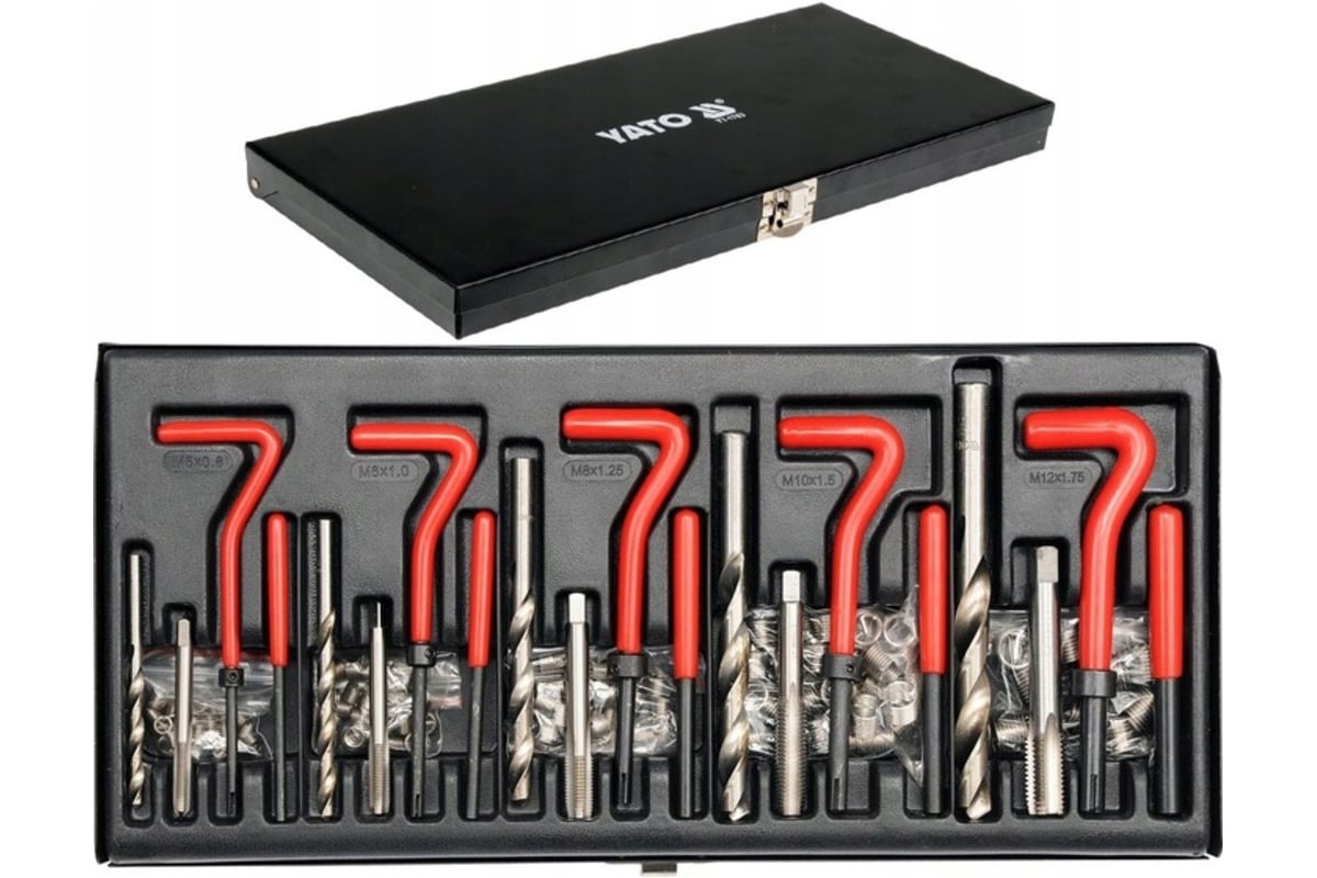 Набор для восстановления резьбы YATO М5-М12 YT-1763 - выгодная цена ...
