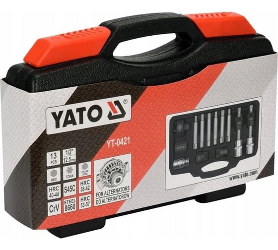 Набор ключей для разборки генератора YATO, 13 предметов YT-0421