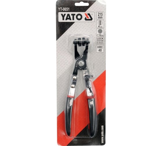 Щипцы YATO для шланговых хомутов 45º YT-0651 37150651 092 1