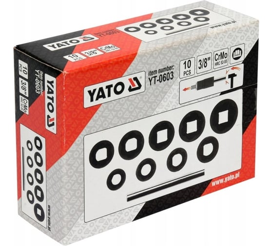 Набор для извлечения обломанных болтов YATO YT-0603