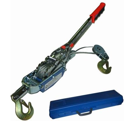 Угловая лебедка SKRAB трос, 2.5 т, в кейсе 26445