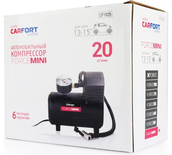 Автомобильный компрессор Carfort ForceMINI 12 В, 5 A, 20 л/мин 60676