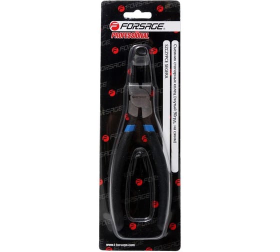 Съемник стопорных колец гнутый Forsage на сжим F-609230HB(28360)