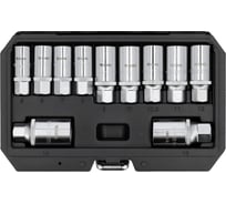 Набор шпильковертов-головок для снятия штифтов YATO 6-12 мм 3/8"&1/2" 11 шт YT-06201