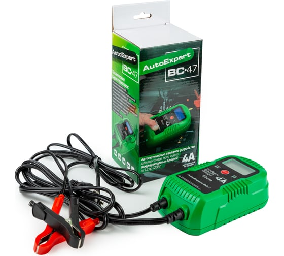 Зарядное устройство для АКБ AutoExpert BC-47, 12V, max 4A, 9 стадий зарядки, полный автомат BC-47