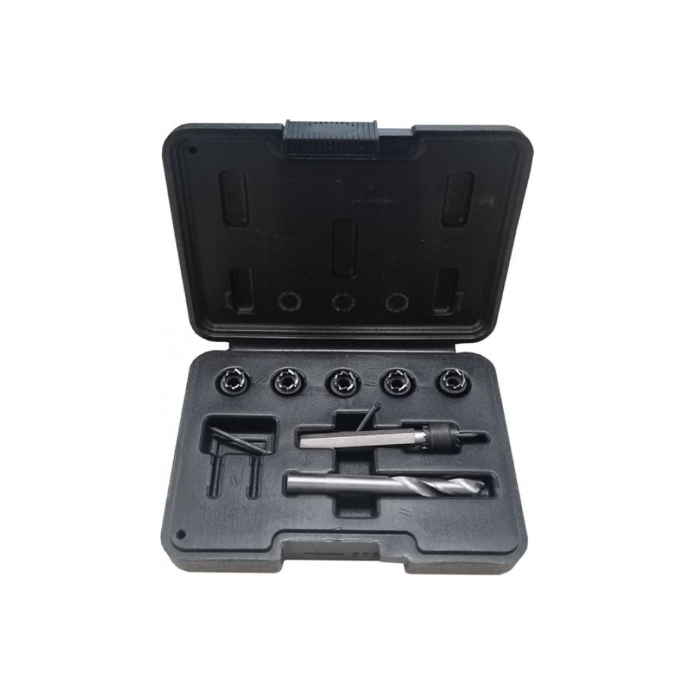 Набор фрез корончатых для высверливания сварных точек Forsage 9пр. F ...