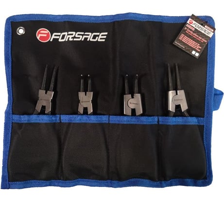 Набор съемников стопорных колец Forsage 4 предмета, 140 мм, на полотне F-50406A(47243)