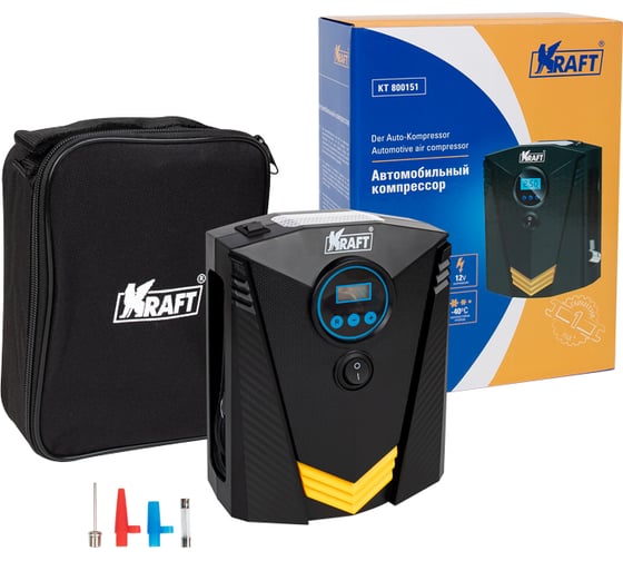 Компрессор автомобильный KRAFT с дисплеем, 120 Вт KT 800151