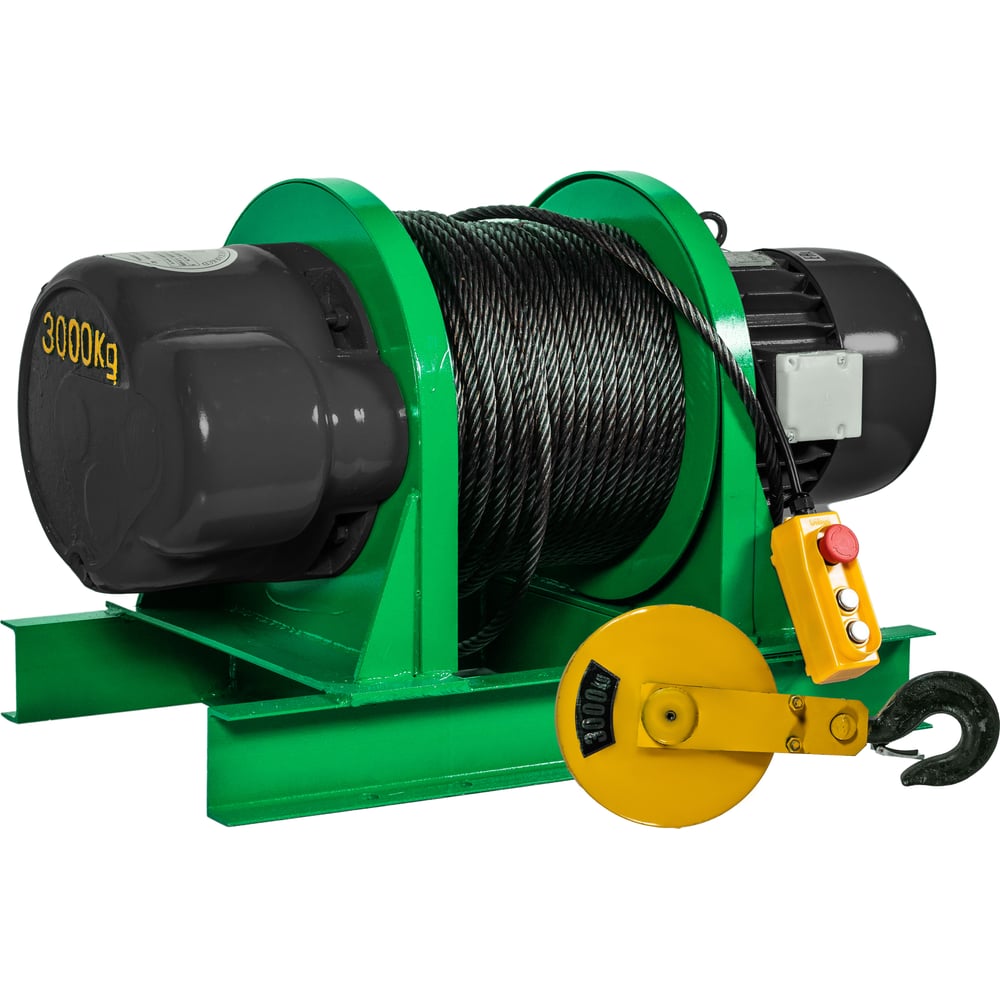Электрическая лебедка EURO-LIFT KCD 1500/3000 кг, 100/50 м, 380 В 00 ...