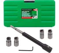 Набор фрез для чистки и восстановления посадочных мест диз. форсунок Rockforce 6пр кейсе RF-906G1(47719)