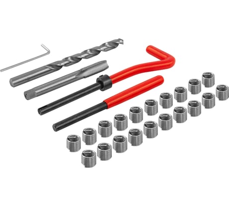 Набор для восстановления резьбы Thorvik TRIS8125 M8x1.25, 25 предметов 53174