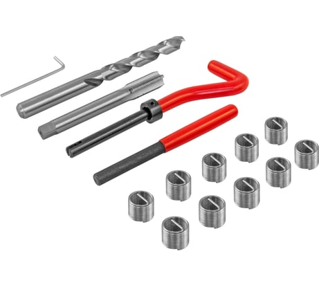 Набор для восстановления резьбы Thorvik TRIS101 M10x1.0, 15 предметов 53175