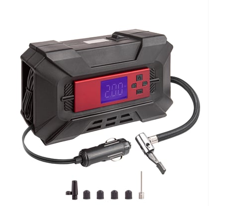 Компрессор DSV Smart, дисп. с софттач, пластик, LED фонарь 30 л/мин 12В цифр. маном., 218200