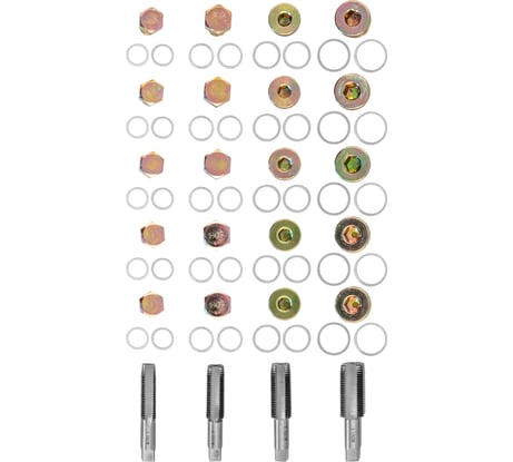 Набор для восстановления резьбы маслосливных отверстий Thorvik ODPRK1320 М13-М20, 64 пр 53215