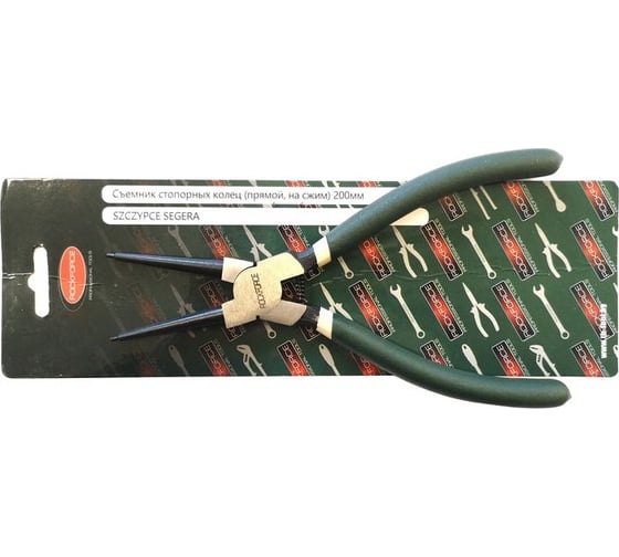 Съемник стопорных колец прямой Rockforce на сжим, L-230мм RF-609230HS(28532)