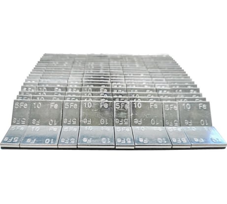 Грузы самоклеящиеся оцинкованные ACG 0085 Fe 100 LUXOR 60 г (4_5+4_10) синий скотч (100 шт/уп) 1026861