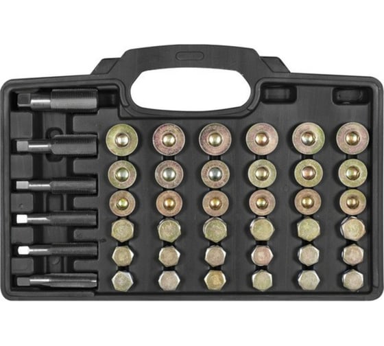 Ремонтный комплект пробок для масляного поддона YATO М13-М22 114 шт. (пластиковый кейс) YT-17565 1