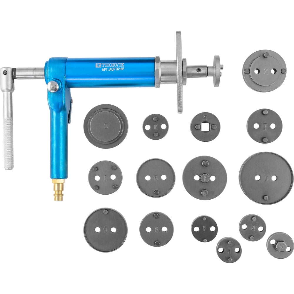 Приспособление с пневматическим приводом для возврата поршней дисковых ...