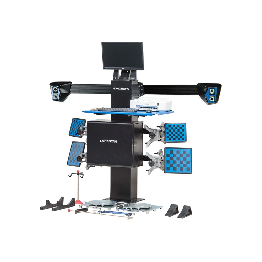 Стенд сход-развал NORDBERG 3D модель, укороченная колонна для ям ...