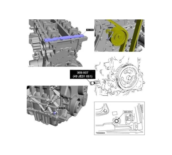 Набор фиксаторов ГРМ AIST FORD/VOLVO/MAZDA с двигателями 1.25/1.4/1.6/1.8/2.0/2.3 67230532-M 00-00025316