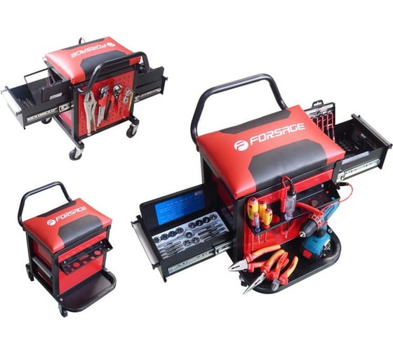 Стул-тележка для автослесаря Forsage 102 F-01Z0467