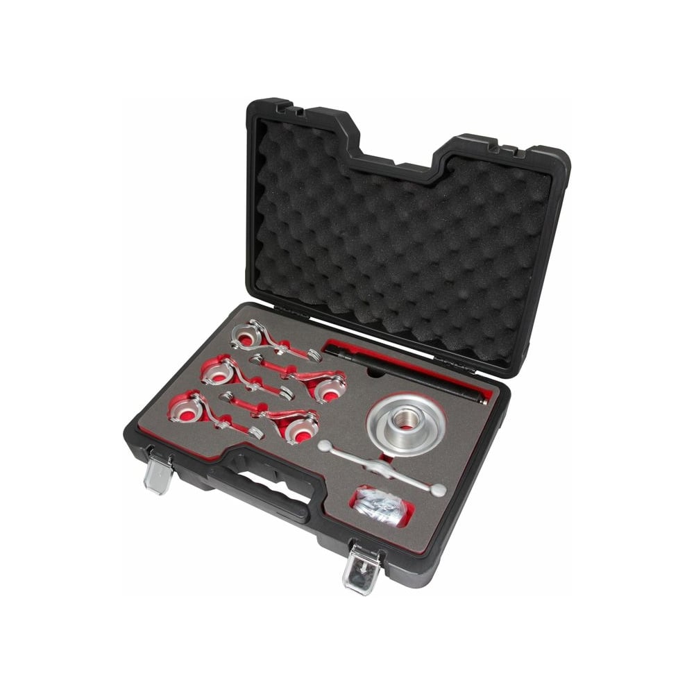 СборныйсъемникступицысмеханическимвинтомForsage9предметов,5сменныхлап,вкейсеF-908T11D(19722)