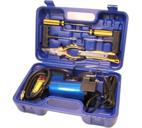 Компрессор МАЯКАВТО AC575ma 35 л/м, пластмассовый бокс, c набором инструментов AC575ma