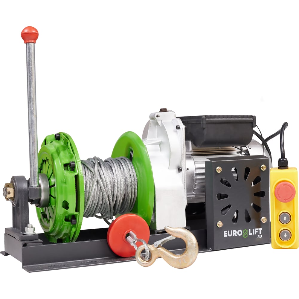 Лебедка EURO-LIFT KCD-M 500кг, 30м, U=220 В электрическая монтажная с ...