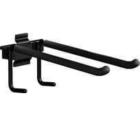 Крюк двойной RELI крюк двойной, крюк: сталь, черный, покрытие:PEVA, черный REL.01.0201.05.v01.006.0001.301.3101