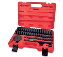 Набор оправок для монтажа и демонтажа подшипников TOPTUL 18-74 мм, кейс, 50 предметов JGAI5201