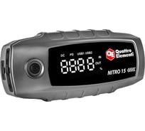 Пусковое устройство QUATTRO ELEMENTI Nitro 15 (12В, 15000 мАч, 1200 А, Type-C, USB-A, дисплей, фонарь 919-258