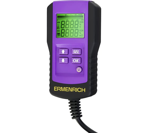 Тестер аккумуляторный Ermenrich (Эрменрих) Zing AL45 фиолетовый 83822