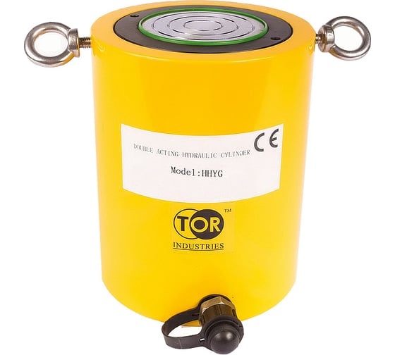 Домкрат гидравлический грузовой TOR ДУ50П150 (HHYG-50150), 50 т, насос ручной гидравлический HHB-700A 1046679