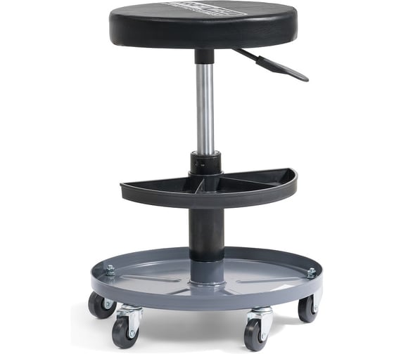 Сиденье механика на колесах с пневмолифтом KraftWell KRWRS-1