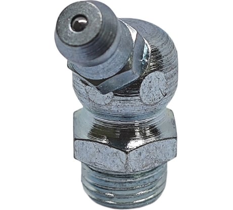 Пресс-масленка угловая оц. H2 R1/8NPT, комплект 10 шт., оцинкованная сталь, Европейский стандарт DIN71412, MasloSmenka 010214-10