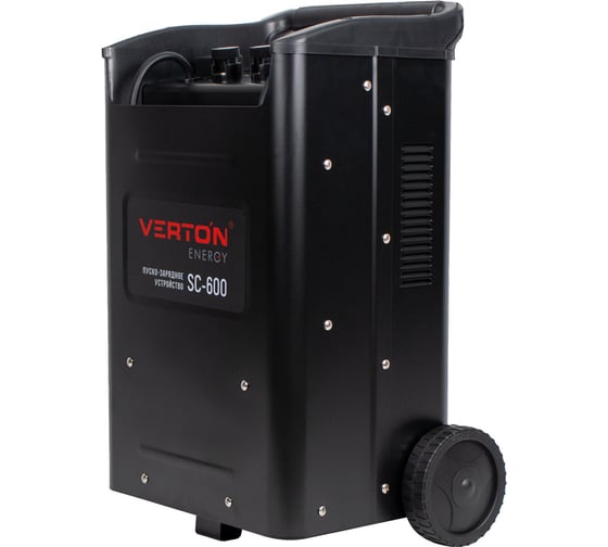 Пуско-зарядное устройство VERTON Energy SC-600, 230/50В/Гц,12/24В,емк20-1000Ач,ток зар/зап90А/600А 01.12780.17931
