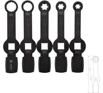 Набор специальных ключей для монтажа / демонтажа суппортов грузовиков, 5 предметов, кейс МАСТАК 102-20015C