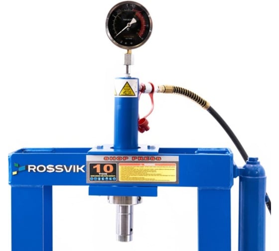 Пресс гидравлический ROSSVIK 10 тонн, настольный, цвет синий RAL 5005 HJ0802.5005