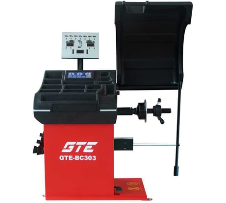 Стенд балансировочный с ручным вводом параметров и LED панелью управления 220В (10" - 30") с измерителем ширины колеса GTE BC303 038293