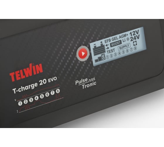 Зарядное устройство для аккумуляторов Telwin T-CHARGE 20 EVO 807596