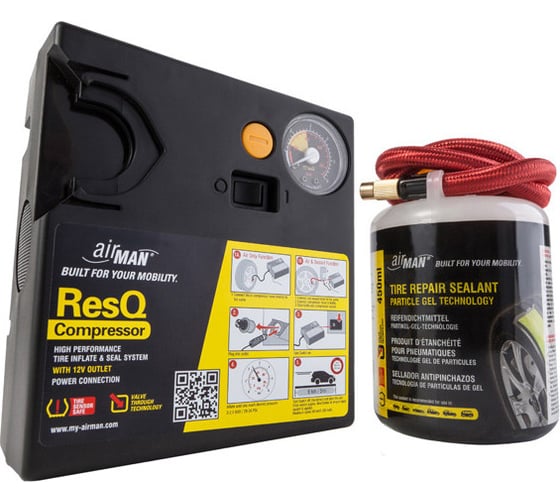 Автомобильный компрессор Air Man ResQ Tire Repair герметик в комплекте 4897034570151
