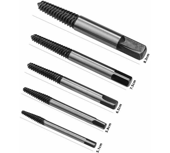 Набор экстракторов DEKO DH05-6, 4-6 мм, 6-8 мм, 8-11 мм, 11-14 мм, 14-18 мм 065-0542