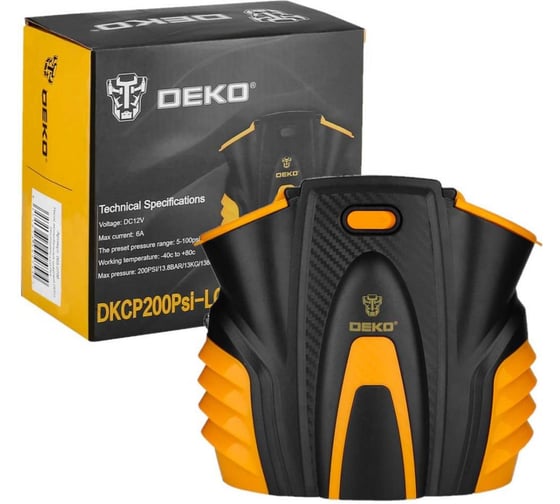 Автомобильный цифровой компрессор DEKO DKCP 200 Psi, LCD Plus 065-0796