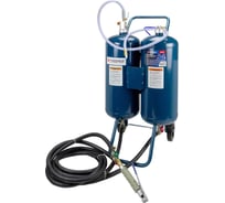 Передвижной пескоструйный аппарат напорного типа Forsage (2 бака 26л, 155,8л/мин, 2,5-6 bar, шланг под мягкую фракцию 1.5м, шланг под пистолет 3.2м) +сопла 5 шт F-RA20(58851)