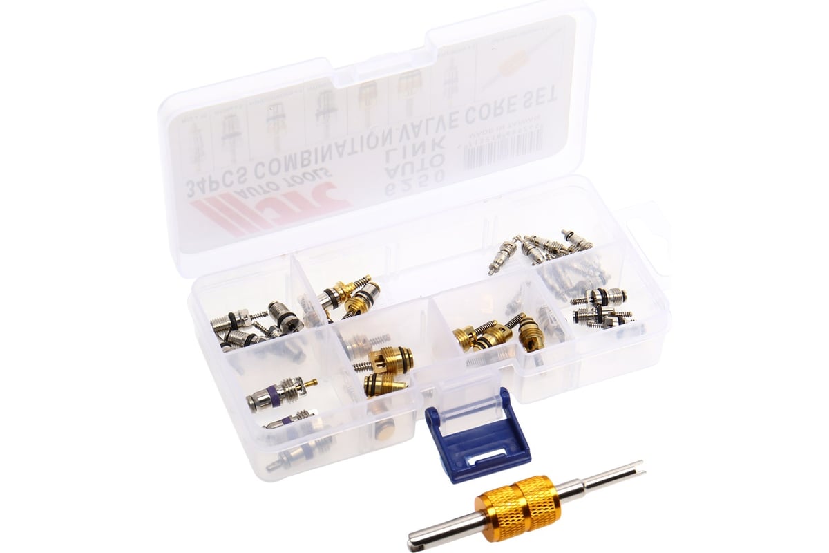 Набор золотников для кондиционера JTC R12x10, R134a x 5, FORD/CITROEN x ...