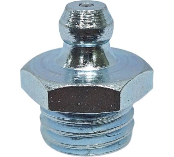 Пресс-масленка MasloSmenka прямая оц. H1 M12x1.75, комплект 100 шт., оцинкованная сталь, Европейский стандарт DIN71412, 010115-100