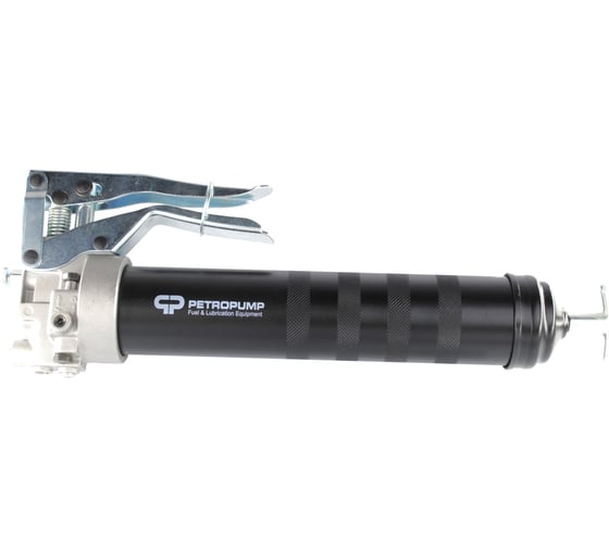 Шприц пистолетного типа для смазки Petropump 500см3, 1/8" BSPT, 130 бар, стальная трубка с насадкой, 1,3 г/ход PP100330