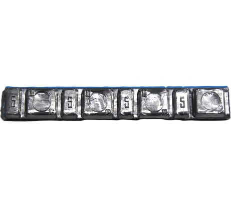 Грузики балансировочные самоклеящиеся R2R 15 мм, доп. кромка, 100 шт/упак. 6010-СК15-50-ДК